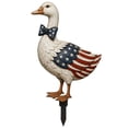 thumbnail image 3 of 4th of July Decoration Metal Yard Stake, 12" Outdoor Garden Decor Rustproof Metal Ornament for Patio Front Porch Flag Memorial Day Veterans Day Holiday Decorations, 3 of 9