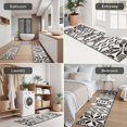 thumbnail image 5 of Black Geometric Flower Diamond Pattern Kitchen Rugs Sets Of 3,Kitchen Runner Rugs Non Skid Washable,Decorative Kitchen Floor Mats for Kitchen,Sink,Laundry,17"x30"+ 17"x47" + 17"x59", 5 of 6
