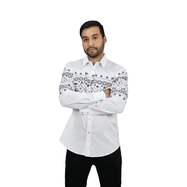 Camisa Platini WPL10751 WHITE 1 Pz Para Hombre