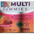 thumbnail image 6 of Okay Pure Naturals Daily Kids’ Multivitamin Gummies with Vitamin C and Biotin for Immune Support & Bone Health, Tropical Mix Flavor, 50 Count, 6 of 11
