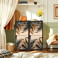 thumbnail image 6 of 4 Drawer Vertical Storage Dresser Terracotta Palm Tropical Leaves Palm Fronds Botanical Patterns Warm with Wood Top Fabric Pull Drawers, 6 of 8