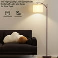 thumbnail image 4 of SUNMORY Arc Floor Lamp,Modern Floor Lamp with 9W 3 Color Temperatures Bulb,Metal Standing Lamps with Adjustable Hanging Lampshade,Tall Floor Lamps for Living Room,Bedroom,Office, 4 of 7