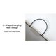 thumbnail image 5 of Bolsa de almacenamiento de tela Bolsa de almacenamiento montada en la pared detrás de la puerta Bolsa de almacenamiento para baño - Blanco con gancho transparente Material: ANGGREK Otros, 5 of 8