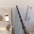 thumbnail image 4 of Matte Black Adjustable Tension Shower Rod, No Drill, Expandable 36-63 in., 4 of 11
