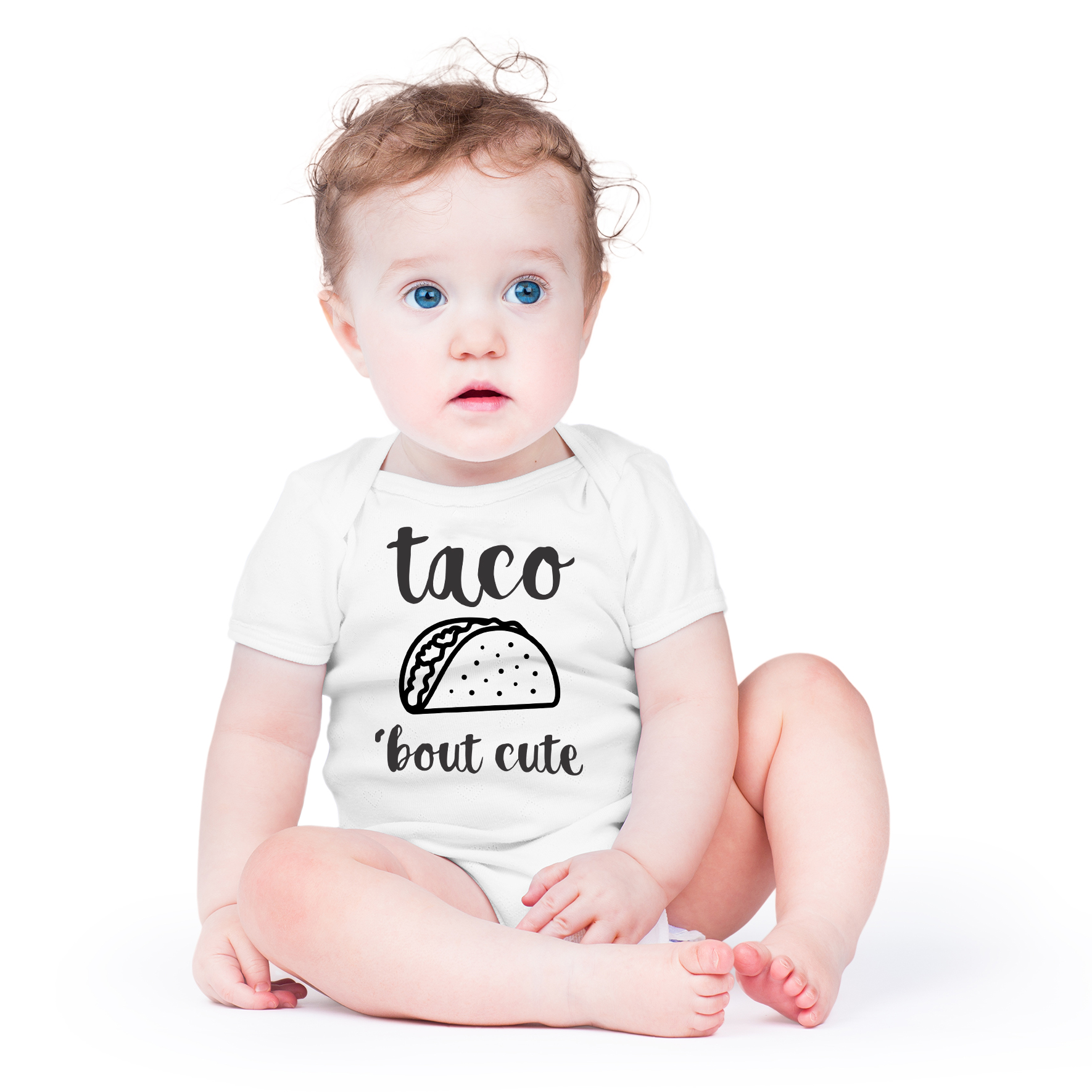 Taco 'Bout Cute - Funny Lil Adorable Tacos Mexican Food Lover - Cute One-Piece Infant Baby Bodysuit - image 2 of 4