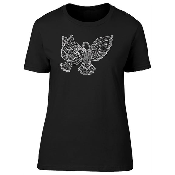 Two Doves In Ethnic Style Tee Women's -Image by Shutterstock