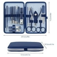 thumbnail image 2 of 18 In 1 Manicure and Pedicure Set  Men‘s Grooming Kit  Gift Manicure Grooming Set Black, 2 of 8