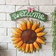thumbnail image 4 of Garden Welcome Signs Metal Hanging Decorative Sunflower Outside Hand-Painted Welcome Plaque for Front Door, 4 of 4