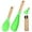 Apple Green, variant on AUR Cooking Spoon and Rice Scooper for Nonstick Cookwares, Great for Cooking and Serving Sturdy BPA-Free Matte Silicone, Wood Handle Spoon for Mixing, Scoop, and Scrape (BERRY)