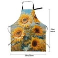 thumbnail image 5 of Bingfone Sunflower Field Art Apron Gifts For Men, Women Professional Grade Chef Apron for Kitchen,BBQ & Grill, 5 of 8