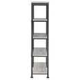 thumbnail image 3 of Display Shelves, Grey Driftwood 4-shelf Bookcase, Grey Shelving Units,Wood Wooden Display Shelves, Furniture Primary Living Space Display, Shelving & Etageres Grey Driftwood 4-shelf Bookcase, 3 of 9