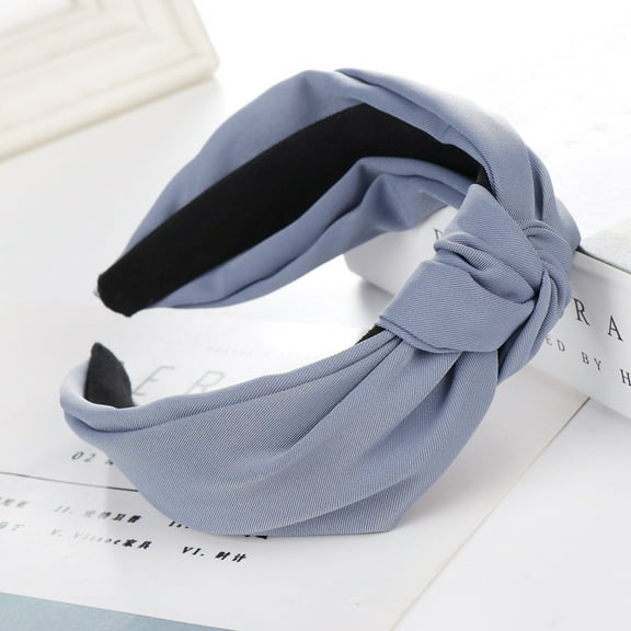 GZWYHT Headbands for Women,Hair Accessories Fashion Bow Knot Hairband Women Hair Head Hoop Simple Sweet Girls Hair Headband Hair Bands,Hair Ties,Workout Headbands Blue