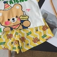 thumbnail image 7 of KPOPLK Baby Boy Summer Clothes 12-18 Months Cute Outfit Summer Kids Patchwork Short Sleeve T-Shirt and Shorts Cool Short Sets Size 12-18 Months,Yellow, 7 of 7
