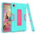 thumbnail image 5 of Dteck Case for Samsung Galaxy Tab A7 Lite 8.7-inch SM-T220 T225 (2021 Released),Shockproof Armor Rubber Case Kickstand Hybrid 3-Layer Protection Hard Cover without Screen Protector,Mint+Rose, 5 of 7
