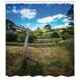thumbnail image 3 of Ambesonne Hobbits Shower Curtain, Hobbit Land East West, 69"Wx75"L, Green Brown, 3 of 3