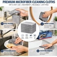 thumbnail image 5 of Microfiber Cleaning Cloth – Reusable & Disposable Rags for Car Detailing, Kitchen, Glass, Home – Lint Free, Streak Free, Ultra Absorbent Cleaning Towels(20PCS Bagged Blue 8.7"*8.7"), 5 of 8