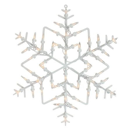 Snowflake Stone - Northlight 13.5 in. Snowflake Christmas Window Silhouette Decoration