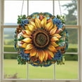 thumbnail image 5 of Adorno colgante de girasol para ventana | Decoración colgante de acrílico con cadena y ventosa | Decoración navideña para el hogar | Ideal para el porche y el coche, 5 of 5