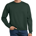 thumbnail image 5 of Hanes Mens Ultimate Cotton Crewneck Sweatshirt -WD60 Heavyweight Fleece Sweatshirt, (2XL Deep Forest), 5 of 5