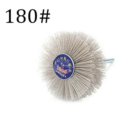 

3\ Nylon Wheel Polishing Wire Brush Abrasive Tool for Wood 6mm Shank 80~600 Grit