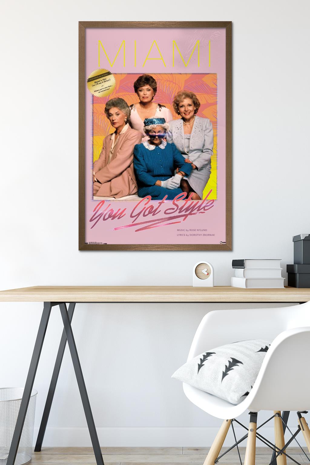 The Golden Girls - Album Wall Poster, 22.375" x 34", Framed