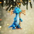 thumbnail image 3 of FastXmas 26 Letter Ornaments Christmas Tree Decoration Personalized Funny Dinosaur with Letter Christmas Letter Xmas Tree Hanging Pendant Ornaments Xmas Initials Christmas Tree DIY Craft Decor(S), 3 of 3