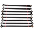 thumbnail image 2 of 1/10 Link Rod, High Quality Aluminium Alloy Material Metal Pull Rod Kit, For Axial SCX10 313mm Axle Distance Car Lovers Black, 2 of 8