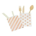 thumbnail image 4 of Koyal Wholesale Rose Gold Foil Favor Bags, Polka Dots and Striped, 24-Pk, Shiny Metallic Colored Party Supplies Decorations, 4 of 4