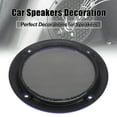 thumbnail image 3 of Unique Bargains 2pcs 4'' Vehicle Audio Speaker Cover Mesh Subwoofer Horn Guard Decorative Circle Grille Protector Blue, 3 of 7