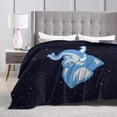 thumbnail image 4 of Tufts University Fleece Blanket, Very Soft Microfiber Flannel Blanket for Couch Warm and Cozy for All Seasons, 4 of 6