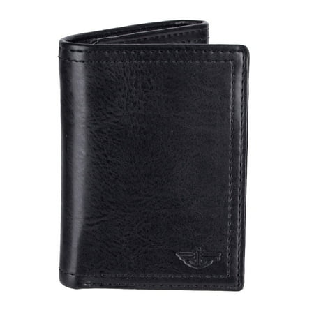 RFID Trifold Wallet with Interior Zipper