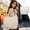 White_Base#586, variant on Large Canvas Tote Bag with Padded Shoulder Straps and Multi-Pocket Design for Work, School, and Travel