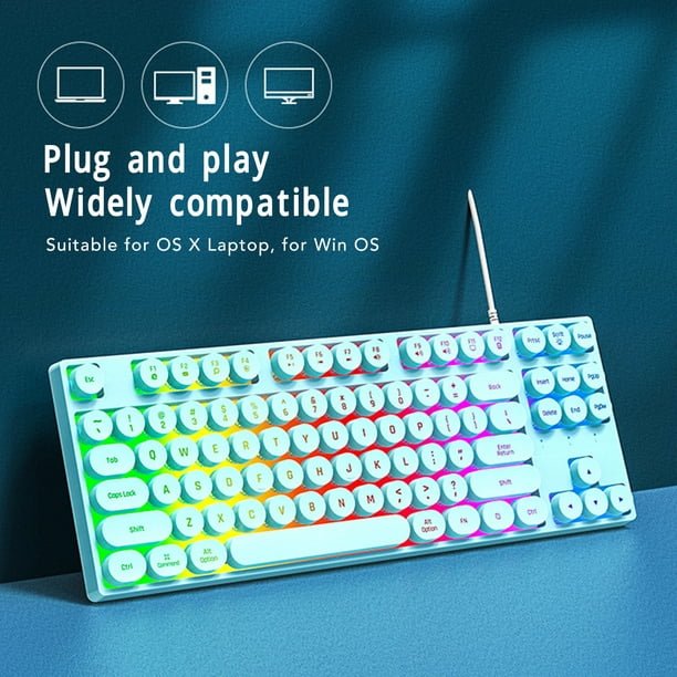 Clavier de jeu Qwerty, USB, mécanique - Clavier de jeu avec souris - Souris  et clavier