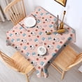 thumbnail image 2 of Pink Cow Milk Strawberry Pattern Square Tablecloth,Waterproof Square Table Cover,Wipeable Spillproof Washable Table Cover for Home Kitchen Party Decor 42"X42"(107x107cm), 2 of 6