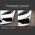 thumbnail image 5 of TINKI Front Bumper Lip Corner Decal Compatible with Chevrolet Corvette C8 Stingray 2020-2023, Front Lip Corner Decoration Strip Sticker, 5 of 12