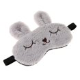 thumbnail image 1 of de Mujer Cubierta de Ojos de Dormir de Dibujos Animados - gris Sunnimix máscara de ojo de peluche niñas, 1 of 8