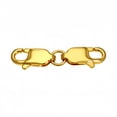 thumbnail image 2 of 22mm Double Lobster Clasp Connector,14K Gold Plated 925 Sterling Silver for DIY Jewelry Making Bracelet Necklace Extension Chain, 2 of 10