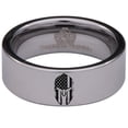 thumbnail image 2 of Spartan Helmet American Flag Tungsten Carbide Ring, 2 of 9
