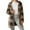 N140-Coffee, variant on NAFUU Womens Jacket Women's Long Flannel Plaid Jacket Fall Winter Zip Up Open Front Cardigan Outerwear Mid-Length Soft Cozy Warm Coats Warm Outerwear