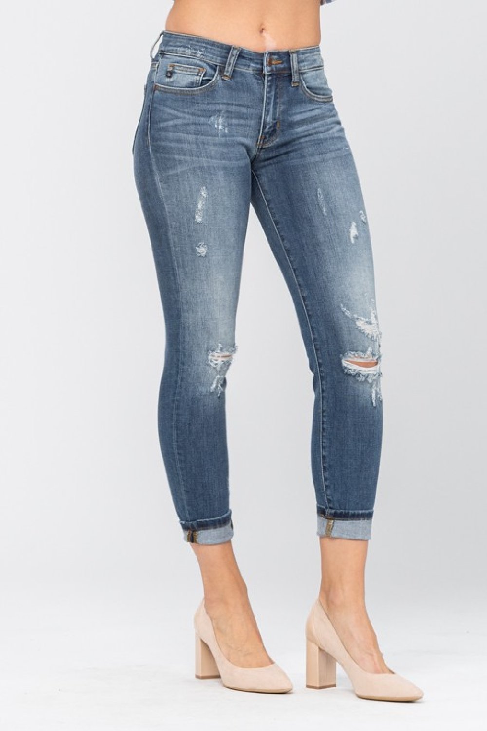 Judy Blue Women's Mid-rise Destroyed 