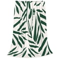thumbnail image 2 of Pofeuu Palm Branch With Leaves Print Ultra-Soft Micro Fleece Blanket,for Bed Or Sofa,All Season Throw Blankets Flannel Blanket-60"x50", 2 of 7