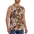thumbnail image 2 of Kdxio Sunflowers for Men's Muscle T-shirt,Sleeveless for Workout Running Athletic Gym Lounge Casual, 2 of 7