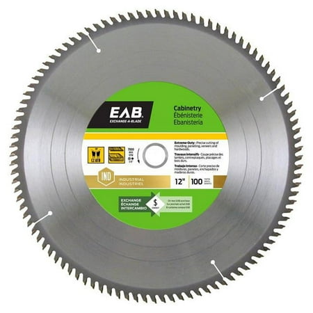 

Exchange-A-Blade 1013922 12 in. x 100 Teeth Finishing Cabinetry Industrial Recyclable Exchangeable Saw Blade