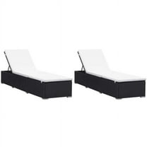 OnlineGymShop CB21347 76.8 x 23.6 x 12.2 in. Outdoor Loungers - Black