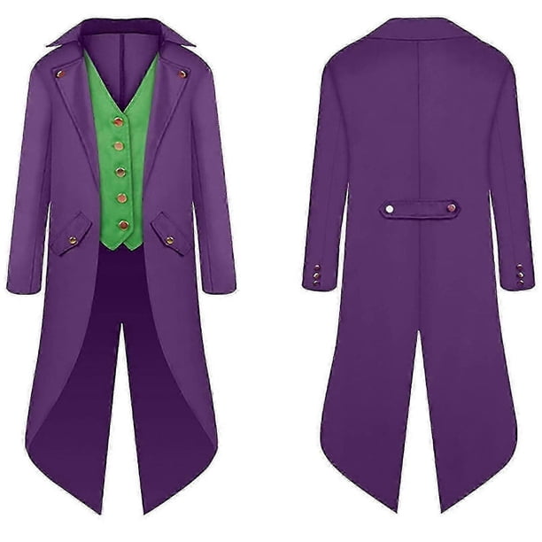 Halloween Costumes Halloween Parent-Child Clothing Men's Retro Clothing Children's Mid-Length Punk R