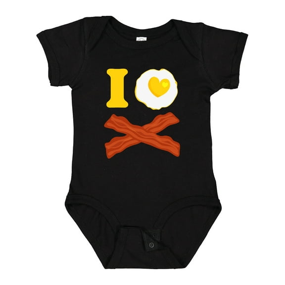 Inktastic I Love Bacon And Eggs Boys or Girls Baby Bodysuit