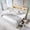 White, variant on Aitjunz Modern King Size Bed Frame with 50" Tall Storage Headboard, 4 Under-Bed Storage Drawers, Fluted Wood Platform Bed w/ LED Lighting and Charging Station, No Box Spring Needed, Natural