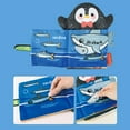 thumbnail image 1 of Libros de tela para bebés, desarrollo de inteligencia, aprendizaje, libro de conocimientos, libros educativos de tela suave, juguetes para bebés, bebé Estilo pingüino Hugo Juguetes de libro de tela, 1 of 8