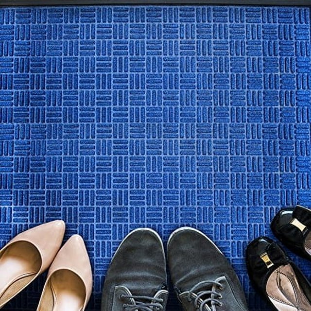 Doortex Tapis d'Entrée Intérieur / Extérieur Robuste - 24 Pouces x 36 Pouces - Bleu