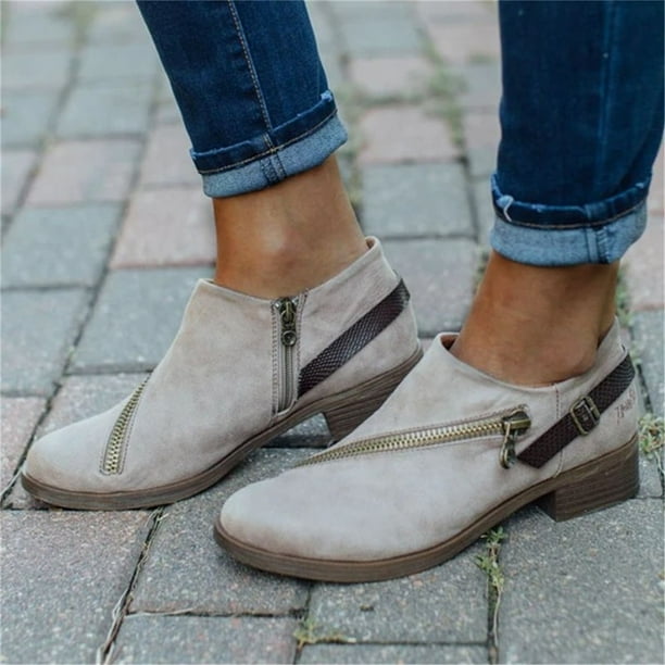 Dress ankle hotsell boots low heel